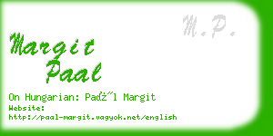 margit paal business card